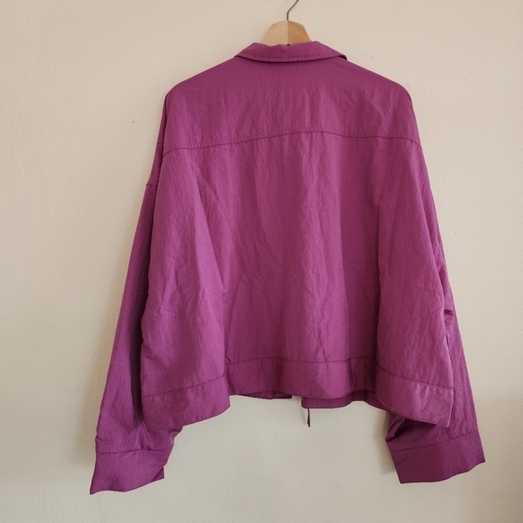 NWT Nike Purple Pink Oversize Jacket Windbreaker XL - Picture 13 of 14
